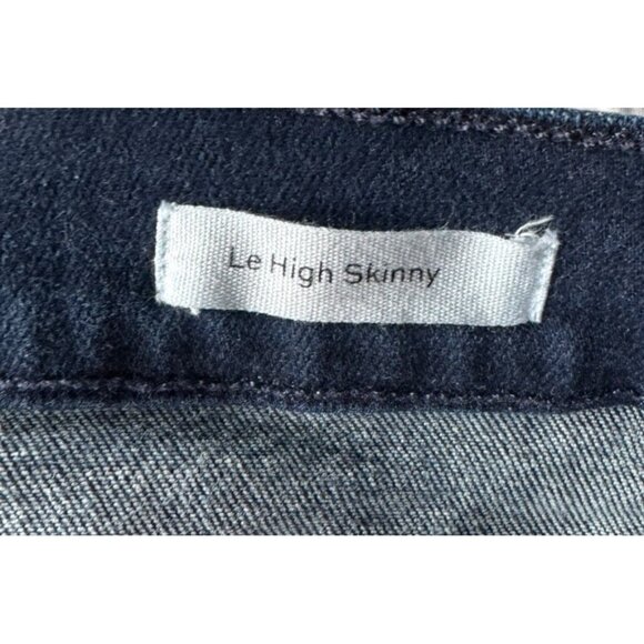 FRAME Denim Womens Sz 26 Le High Skinny Jeans Raw Hems in Swank Wash - Picture 5 of 10
